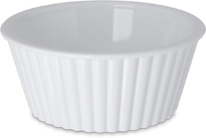 Ramekin para salsa ondulado 4.5 oz blanco
