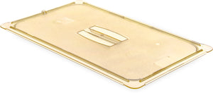 Tapa universal StorPlus High Heat con asa para inserto entero ámbar