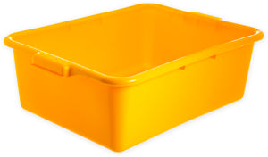 Caja Tote Comfort Curve NSF 20" x 15" x 7" Amarilla