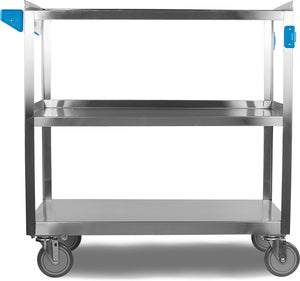 Carro de servicio 21" x 35" acero inoxidable