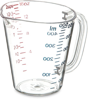 Taza medidora 16 oz. transparente