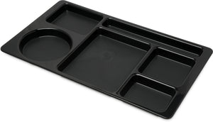 Charola ABS Space Saver de 6 compartimentos 15" x 9" negra