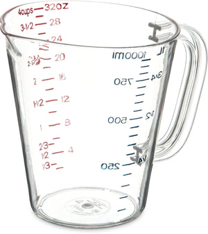 Taza medidora 1 qt transparente