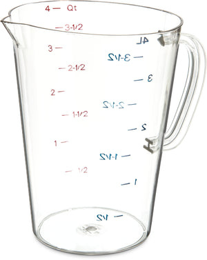 Taza medidora 1 gal transparente