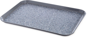 Charola antiderrapante Glasteel mármol 15" x 20" gris