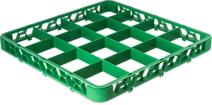 Extensión OptiClean para rack de vasos con 16 compartimentos 1.78" verde