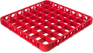 Extensión OptiClean para rack de vasos con 49 compartimentos 1.78" roja