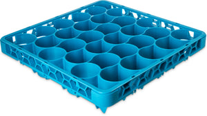 Extensión larga OptiClean NeWave para rack de vasos con 30 compartimentos azul Carlisle