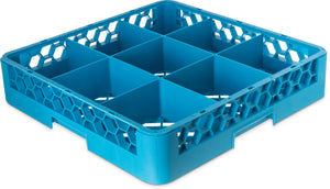 Rack OptiClean para vasos con 9 compartimentos 3.25" azul Carlisle