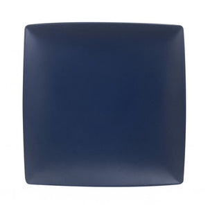 Plato cuadrado Classic Stone Blue de melamina 6" x 6" x 1/2" profundidad