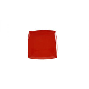 Plato cuadrado de melamina 9" 1" profundo Pure Red