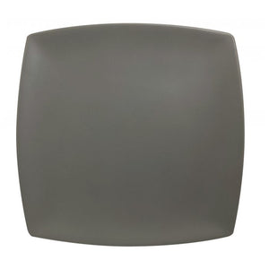Plato cuadrado Classic Stone Grey de melamina 10" x 10" x 1" profundidad