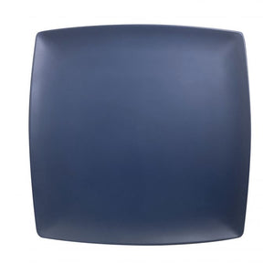 Plato cuadrado Classic Stone Blue de melamina 12" x 12" x 1" profundidad