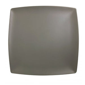 Plato cuadrado Classic Stone Grey de melamina 12" x 12" x 1" profundidad