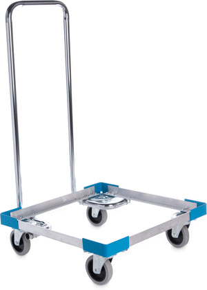 Base rodante E-Z Glide abierta de aluminio con asa 20.63" x 20.63" x 36.5" azul Carlisle