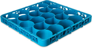 Extensión larga OptiClean NeWave para rack de vasos con 20 compartimentos azul Carlisle