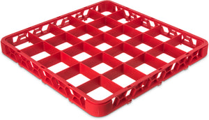 Extensión OptiClean para rack de vasos con 25 compartimentos 1.78" roja