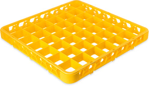 Extensión OptiClean para rack de vasos con 49 compartimentos 1.78" amarilla