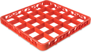 Extensión OptiClean para rack de vasos con 25 compartimentos 1.78" naranja