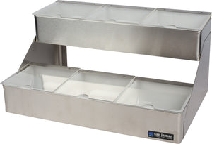 Centro para Condimentos con Tapa Ranurada 6 qt Acero Inoxidable