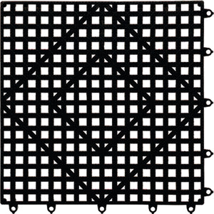Tapete Modular Antiderrapante VERSA-MAT para Bar 30 x 30 cm Negro