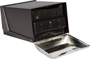 Dispensador de servilletas de cubierta negro