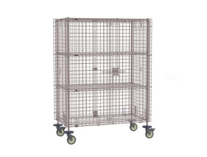 Metro Super Erecta Mobile Security Shelving Unit, epóxico Metroseal gris 27.25 x 52.75 x 68.4375 pulg