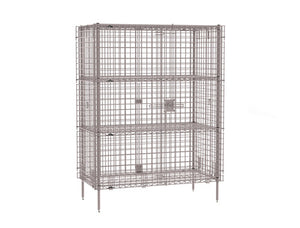 Metro Super Erecta Stationary Security Shelving Unit, epóxico Metroseal gris 27.25 x 50.5 x 66.8125 pulg