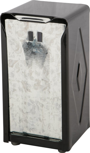 Dispensador de servilletas de cubierta negro