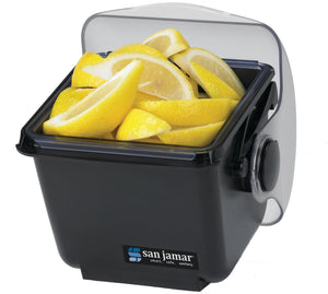 Contenedor Mini Dome Refrigerable para Condimentos 1 qt Negro
