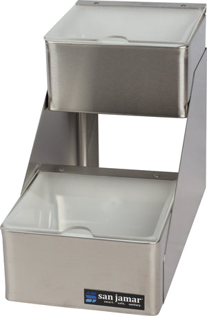 Centro para Condimentos con Tapa Ranurada 2 qt Acero Inoxidable
