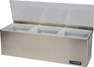 Centro Refrigerado EZ-Chill para Garnituras 3 Cuartos Acero Inoxidable