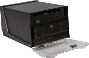 Dispensador de servilletas de cubierta negro