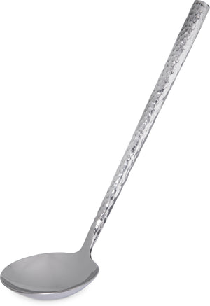 Cucharón Terra de acero inoxidable martillado 1 oz 9.5"