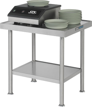 Mesa fija para cargador de inducción 30" x 24" x 30.12" acero inoxidable