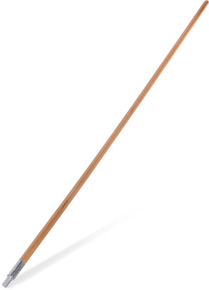 Mango de Madera Roscado con Punta Metálica 60" Beige