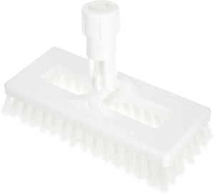 Cepillo Swivel Scrub Codificado 8" Blanco