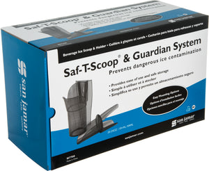 Pala Saf-T-Scoop con Guardian para hielo 20 a 24 oz azul
