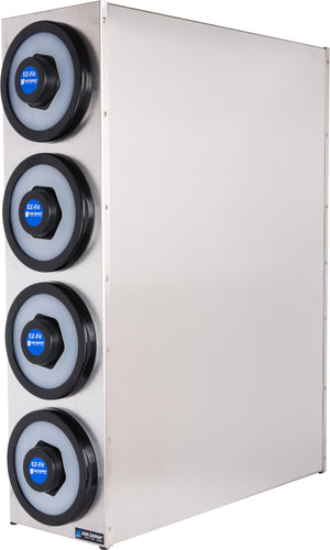 Gabinete EZ-Fit de Acero Inoxidable para Vasos 4 Niveles Cromo