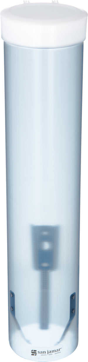 Dispensador Pull Mediano para Vasos de Agua 16" Azul Translúcido