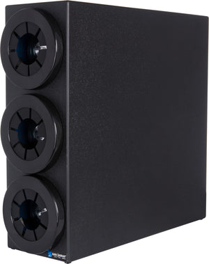 Gabinete Sentry para Vasos 3 Ranuras Negro