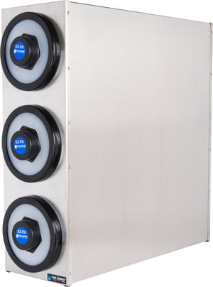 Gabinete EZ-Fit de Acero Inoxidable para Vasos 3 Niveles Cromo