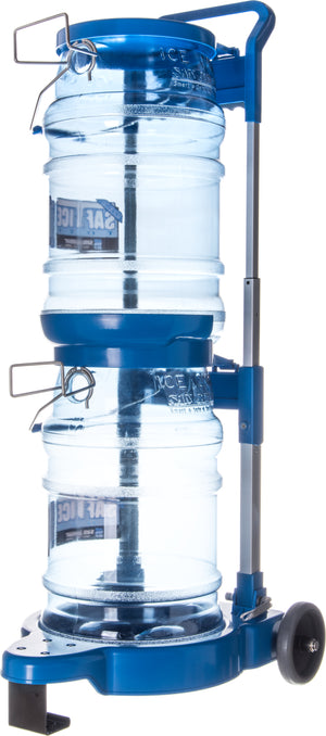 Carrito Saf-T-Ice para 2 cubetas de hielo de 6 gal azul