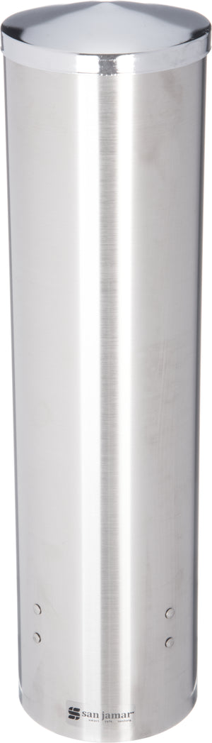 Dispensador Pull Grande para Vasos de Agua 16" Acero Inoxidable Alto Volumen