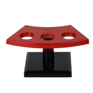 Soporte para hand roll de ABS 3 cavidades rojo/negro
