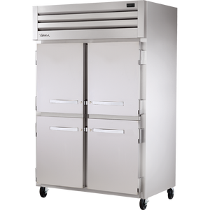 Congelador vertical de 52-5/8", 4 puertas, puertas sólidas, medias puertas, batientes, 6 repisas