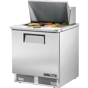 Mesa refrigerada para preparación de alimentos de 32-1/8", 1 puerta, 2 repisas, 12 insertos
