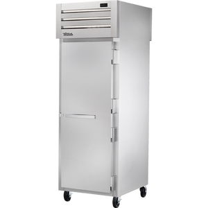 Gabinete calorífico de doble acceso de 27-1/2", 1 puerta frontal y 1 trasera, puertas sólidas, batientes