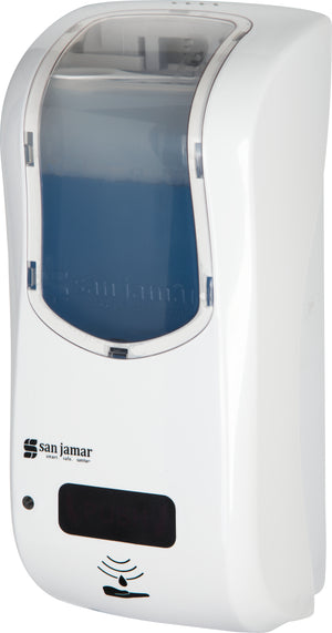 Dispensador híbrido Summit Rely para jabón en espuma 900 ml blanco/transparente