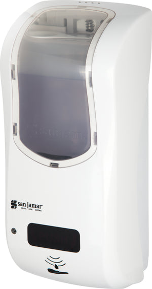 Dispensador híbrido Summit Rely para jabón líquido y loción 900 ml blanco/transparente